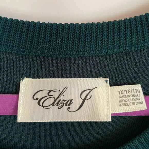 Eliza J, Hunter Green 1x Dress - Picture 4 of 6